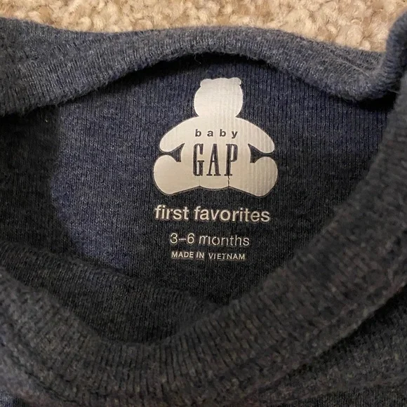 GAP Dark Blue Baby Bodysuit and Pants - Picture 3 of 4